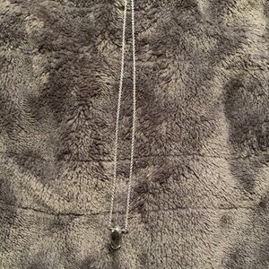 Elegant Silver Pendant Necklace with stone pendant